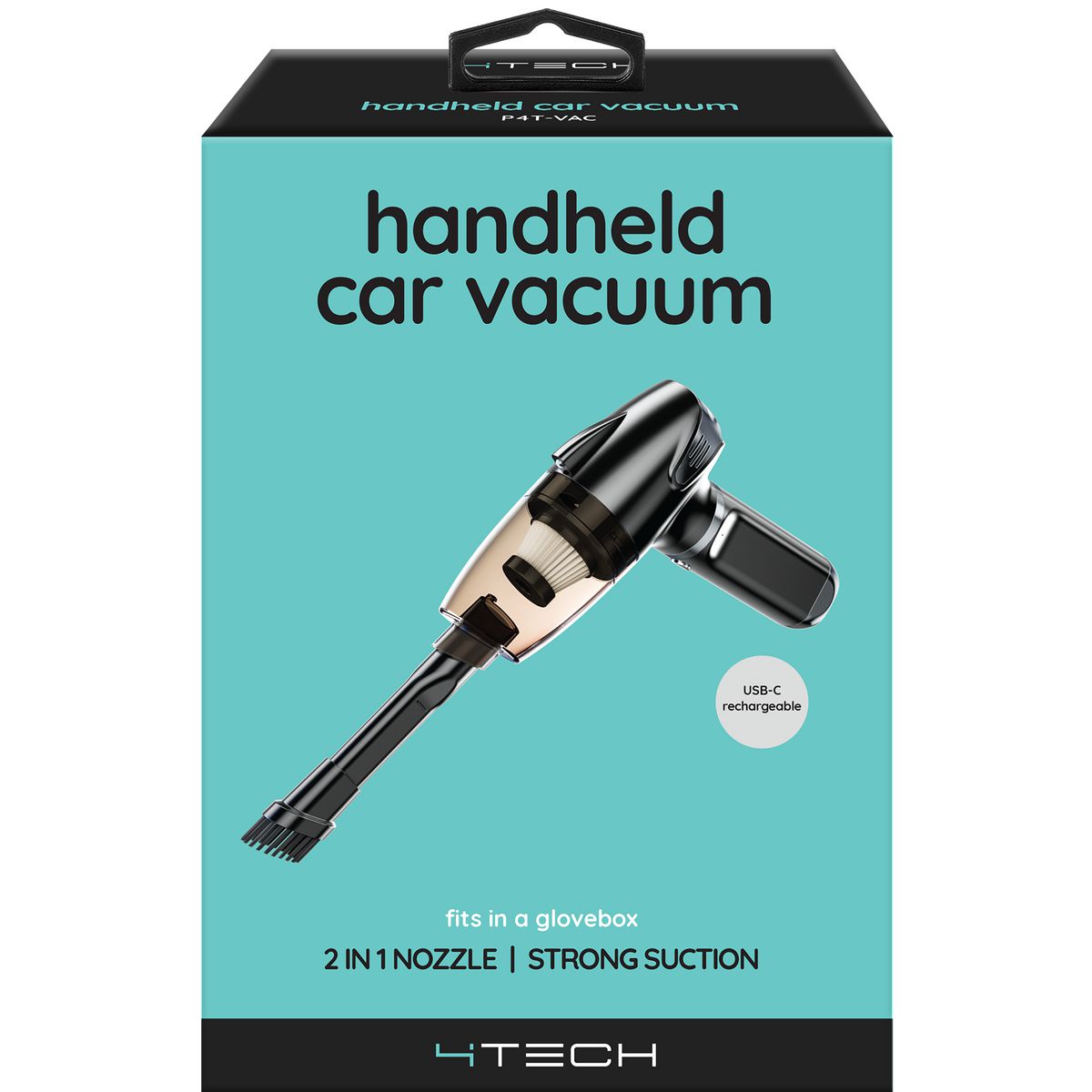 4Tech Handheld Car Vacuum P4T-VAC