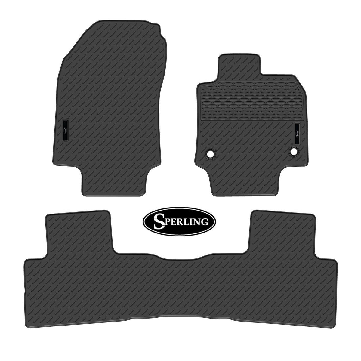 Sperling Precision Fit Front & Rear Floor Mat Set Black MRBTY011BLK2RW