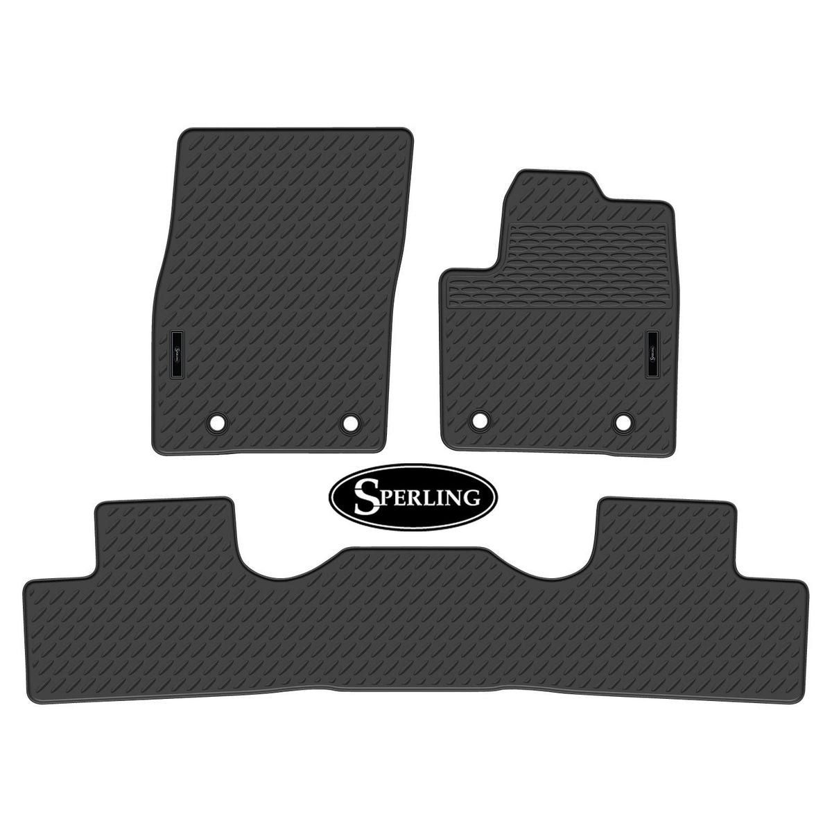 Sperling Precision Fit Front & Rear Floor Mat Set Black MRBTY010BLK2RW