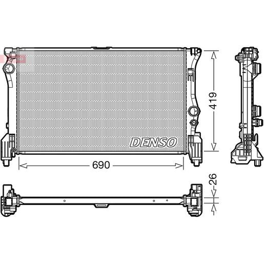 DENSO Radiator OE Quality DRM17112