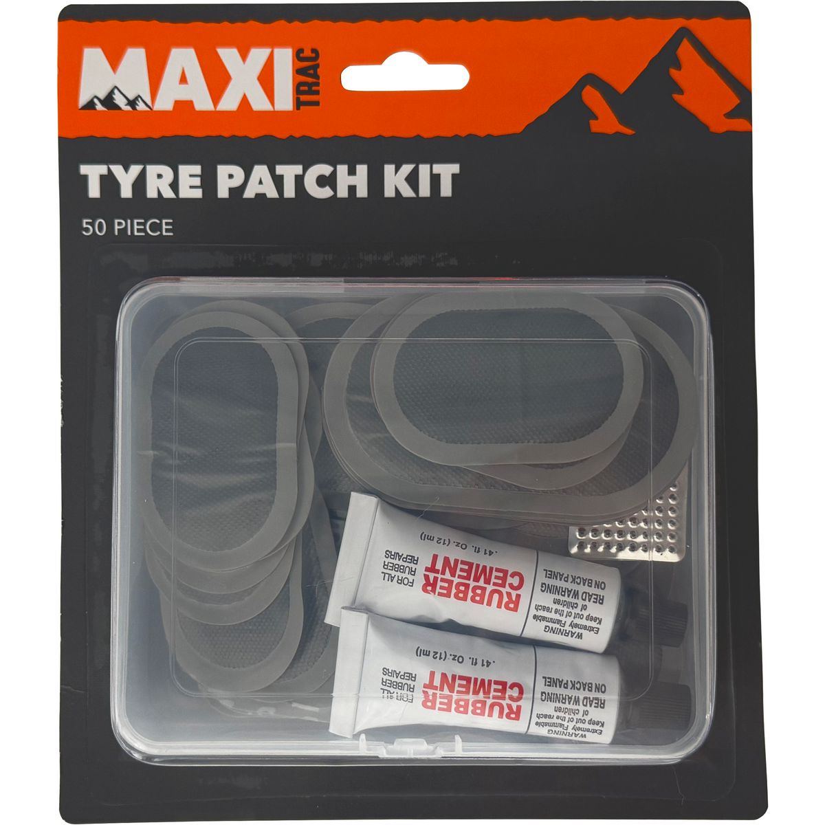 MaxiTrac 46 Piece Tyre Patch Kit MTTRK6