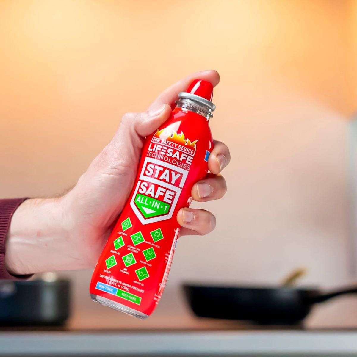 Stay Safe All-in-1 Aerosol Fire Extinguisher, 200ml LC417149