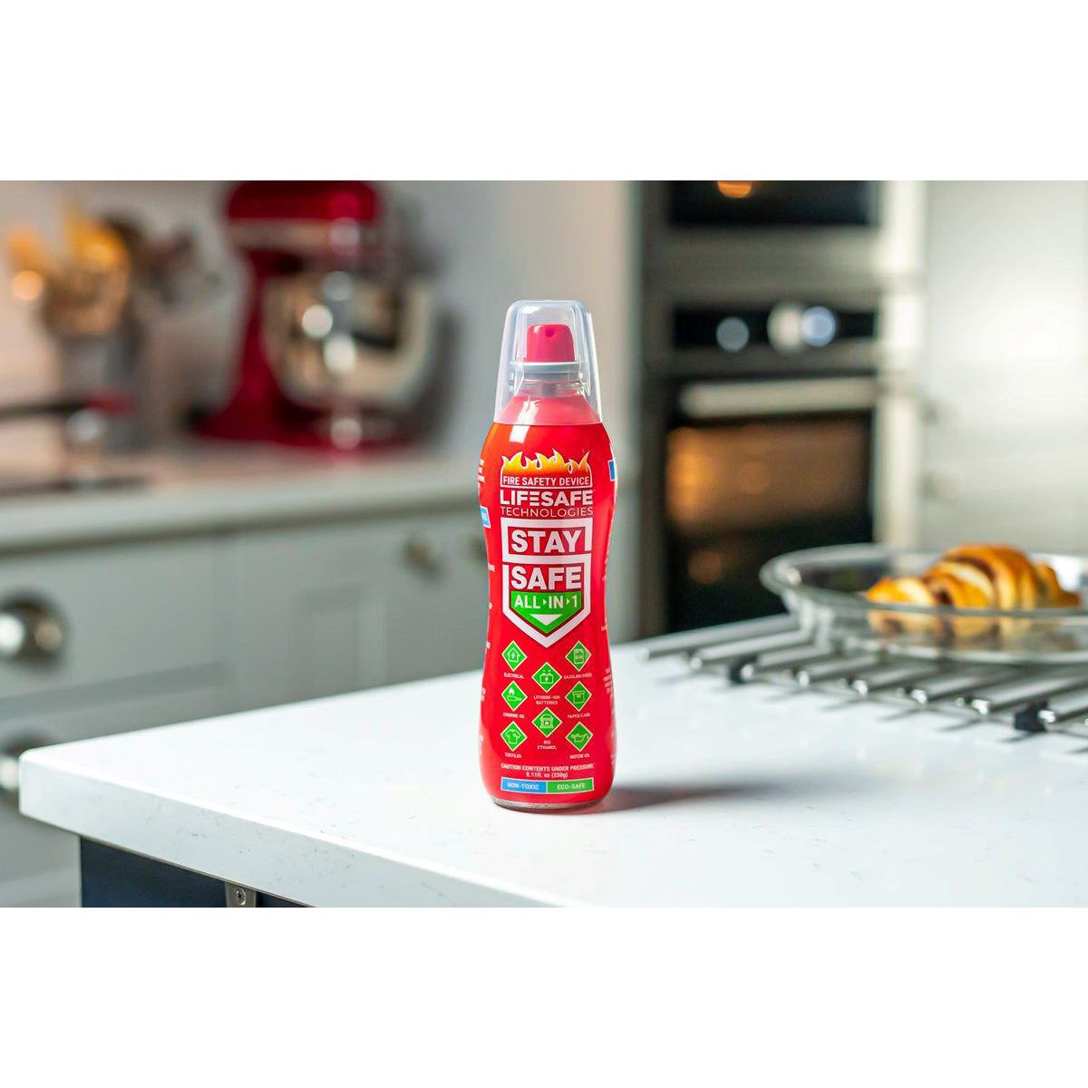 Stay Safe All-in-1 Aerosol Fire Extinguisher, 200ml LC417149