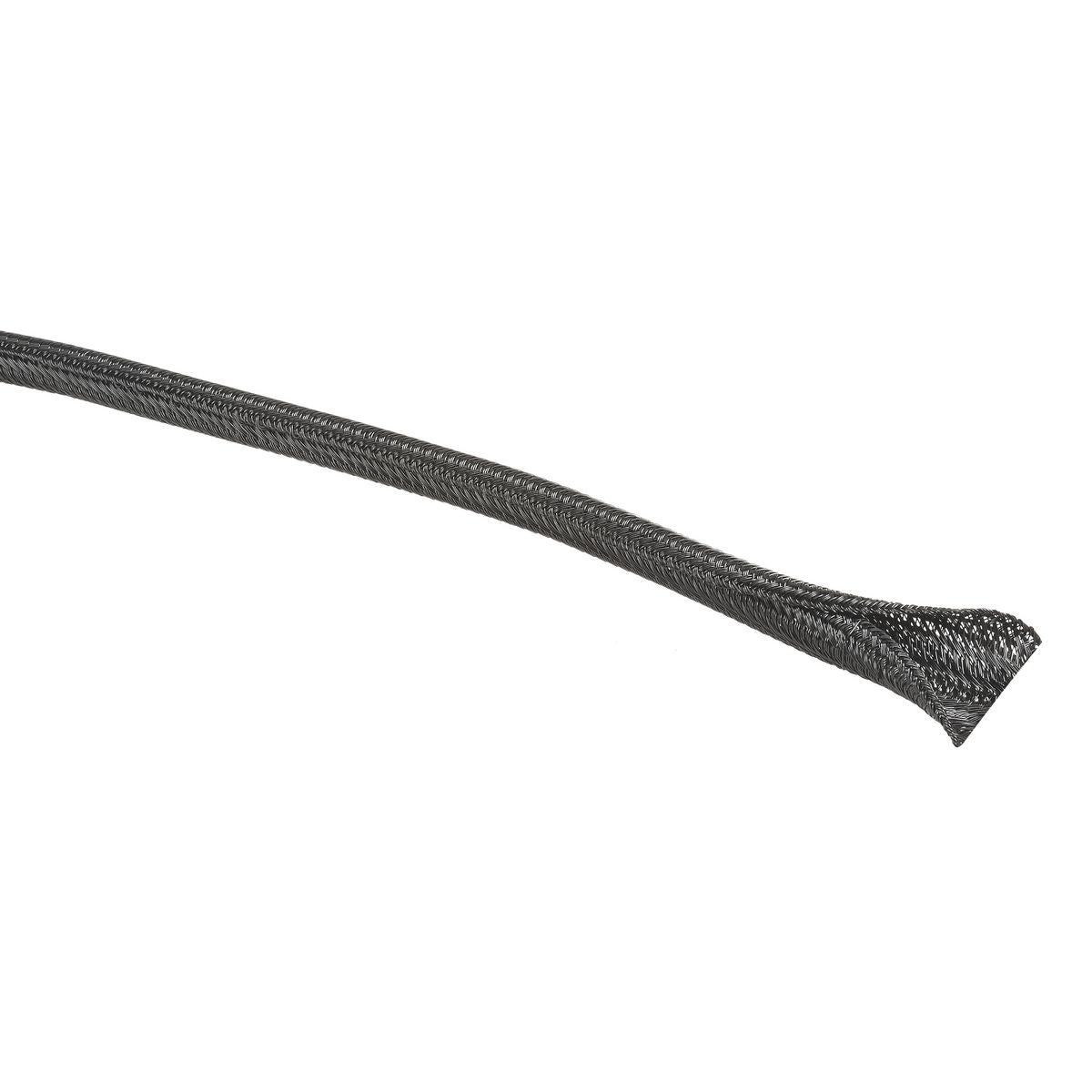 Narva Self Closing Braided Tube 9MM Split, 10M, Black 56787-10