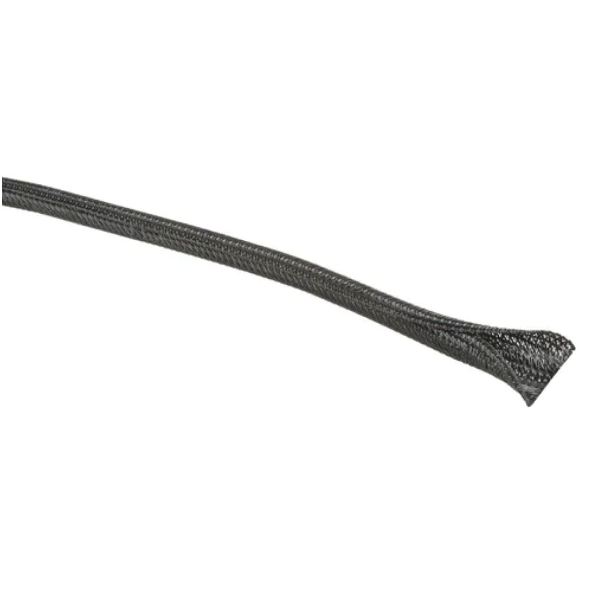 Narva Self Closing Braided Tube 6MM Split, 10M, Black 56786-10