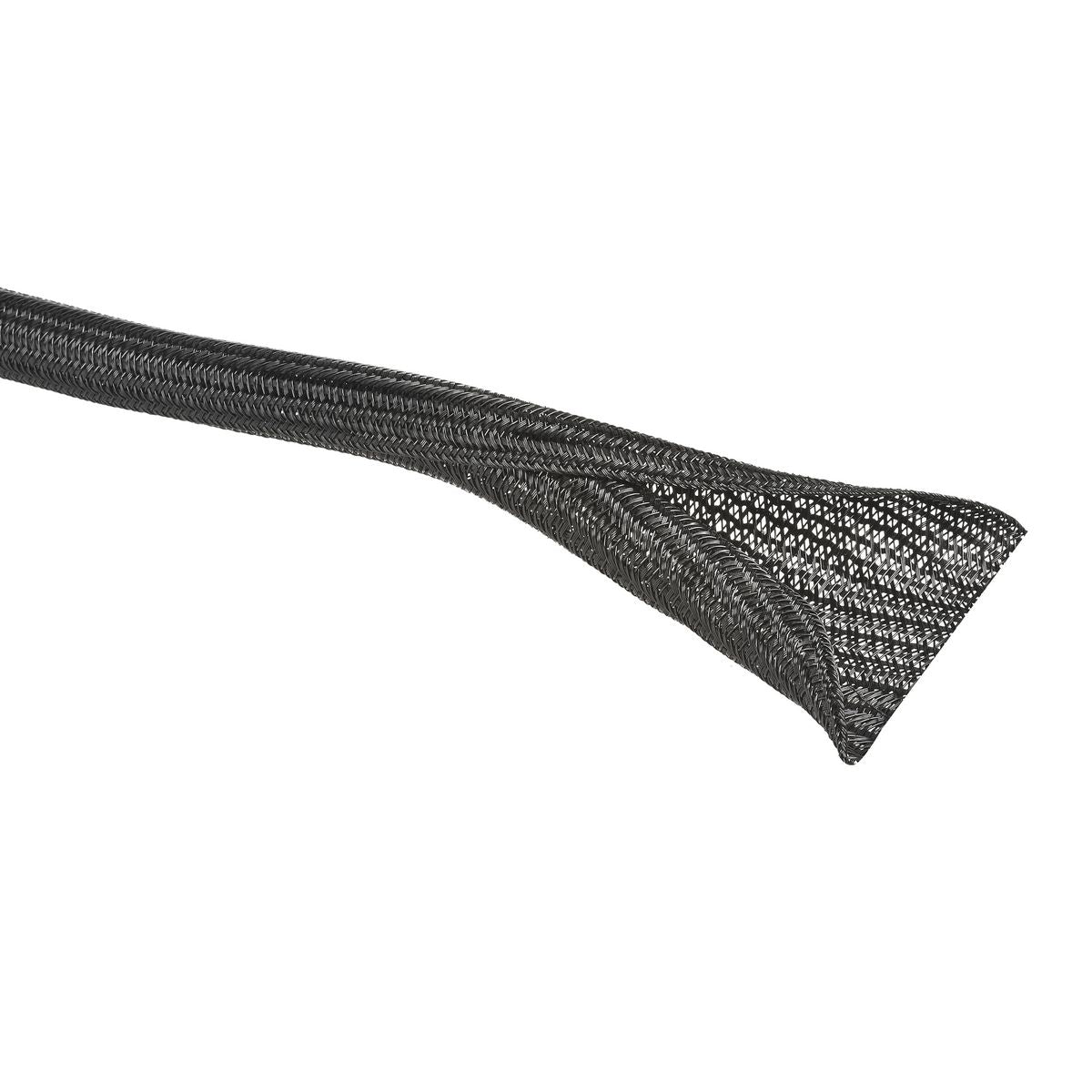 Narva S/Closing Braided Tube 16MM Split, 10M, Black 56789-10