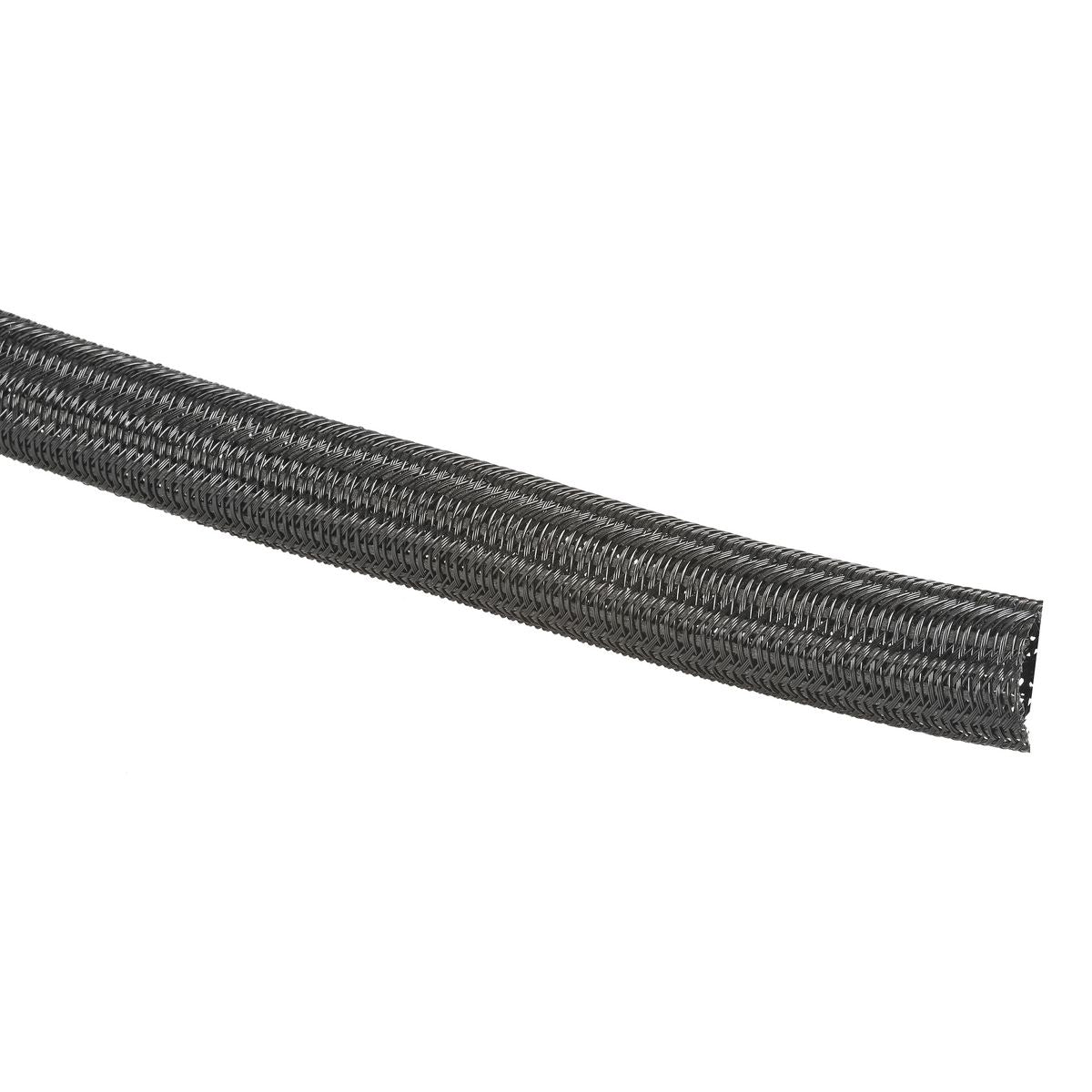 Narva S/Closing Braided Tube 19MM Split, 10M, Black 56790-10