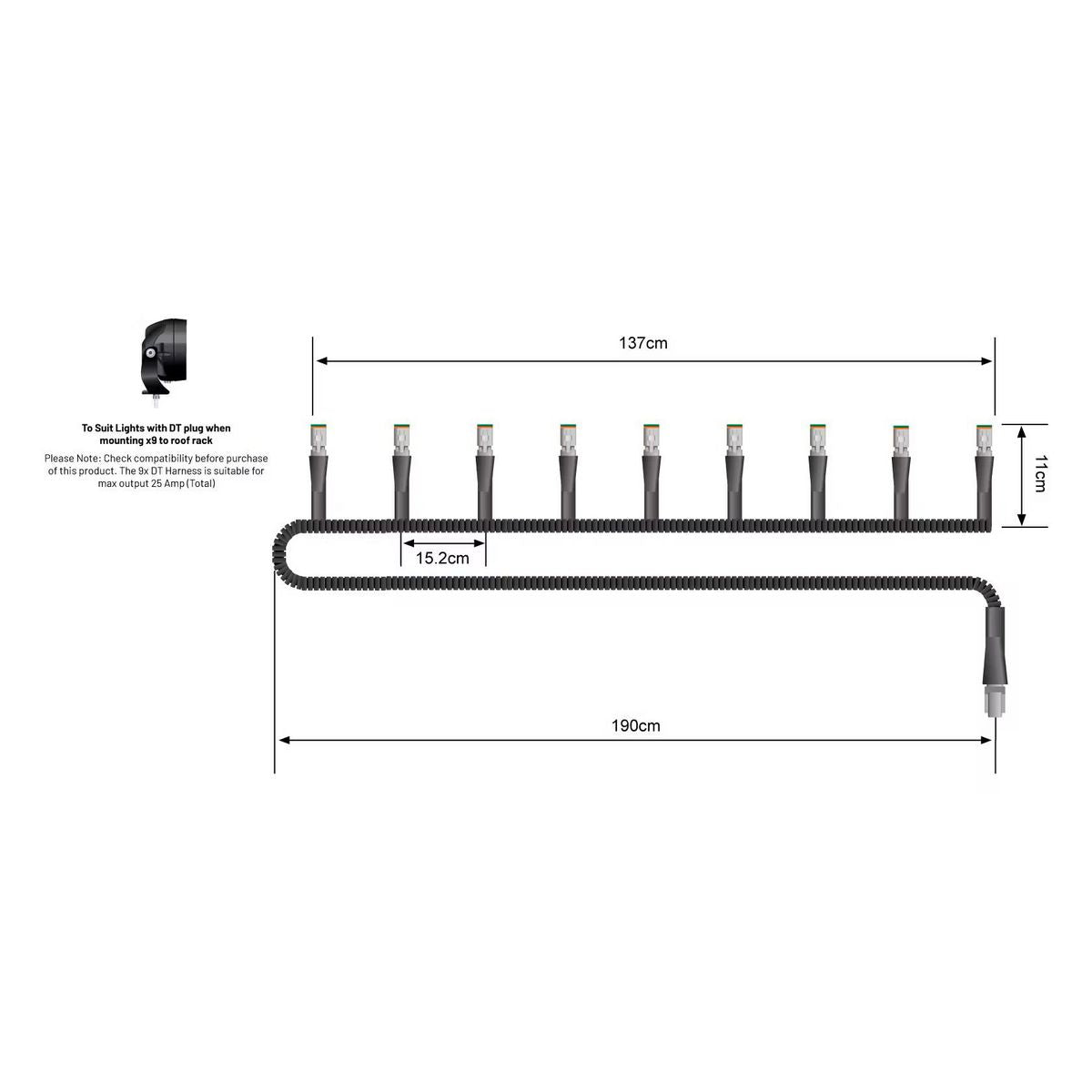 STEDI 9 Plug Array Harness ST-32-WIR-136