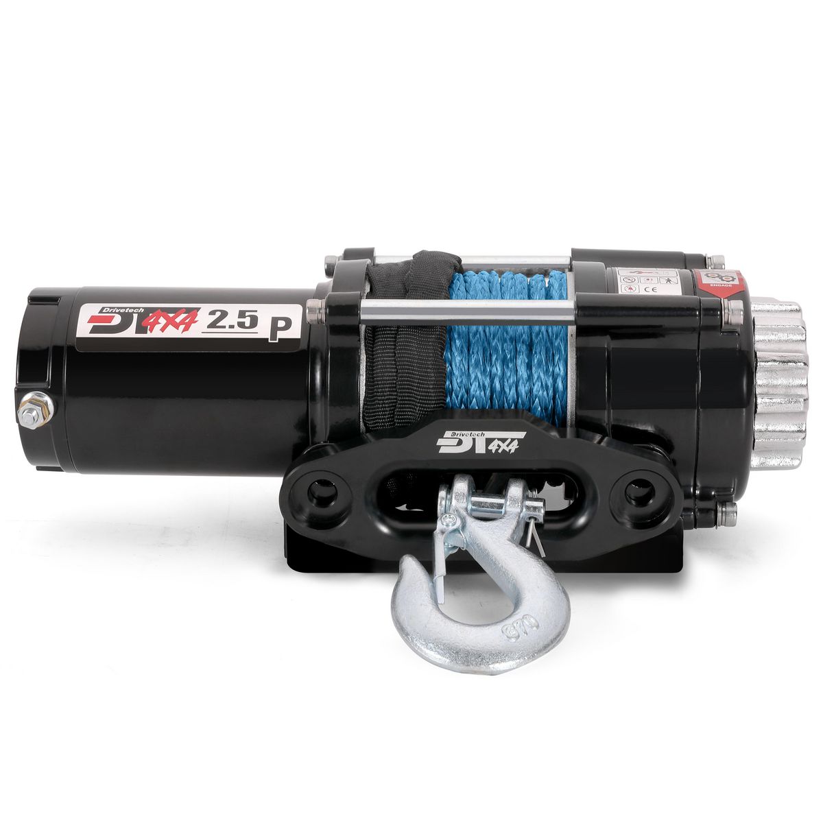 Drivetech 4X4 2500lb 12V ATV/Trailer Winch with Synthetic Rope DTW250012VD