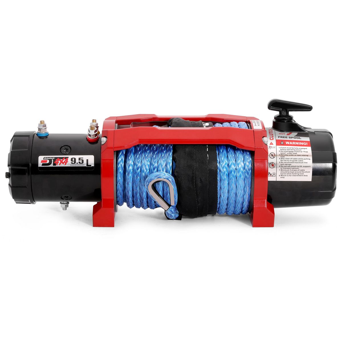 Drivetech 4X4 9500lb 12V 4X4 Winch with Synthetic Rope DTW950012VD