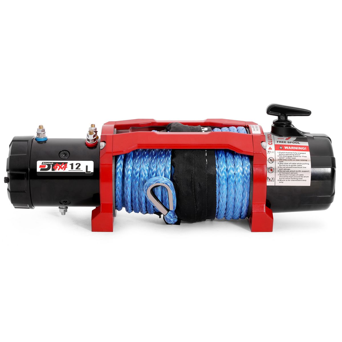 Drivetech 4X4 12000lb 12V 4X4 Winch with Synthetic Rope DTW1200012VD