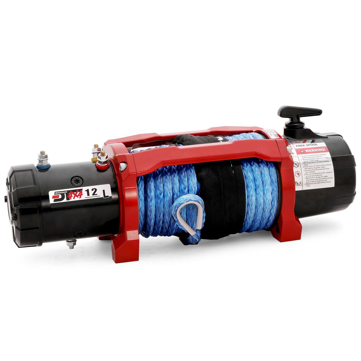 Drivetech 4X4 12000lb 12V 4X4 Winch with Synthetic Rope DTW1200012VD