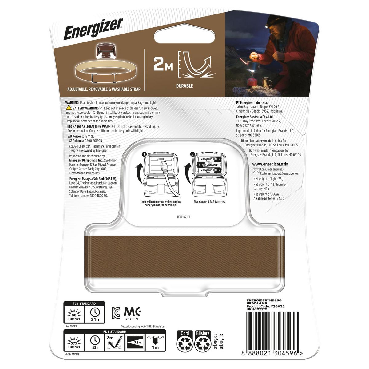 Energizer Hybrid Headlamp HDL60