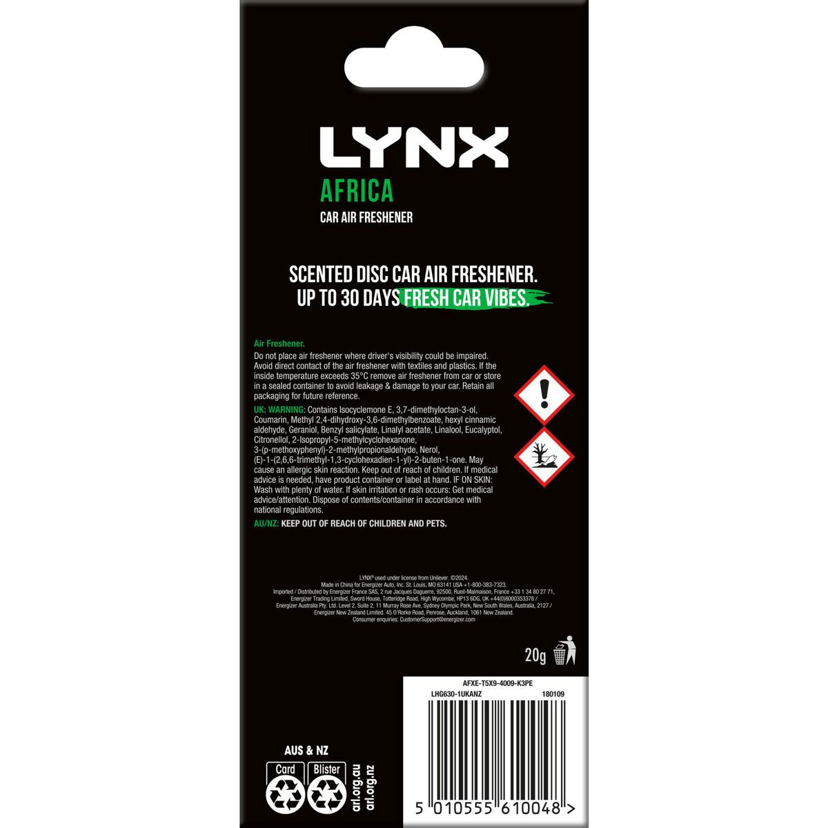 LYNX 3D HANGING AFRICA 1PK E304192900