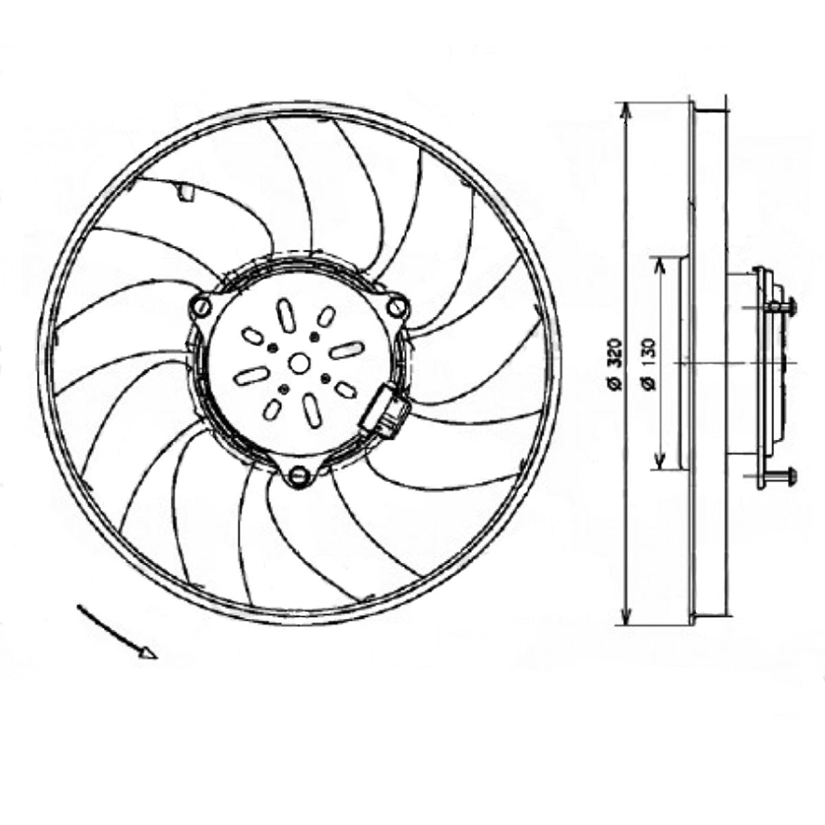 Valeo Electric Fan Assembly 696082