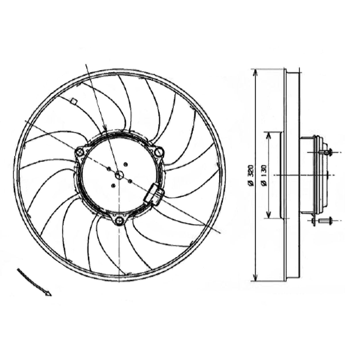 Valeo Electric Fan Assembly 696083
