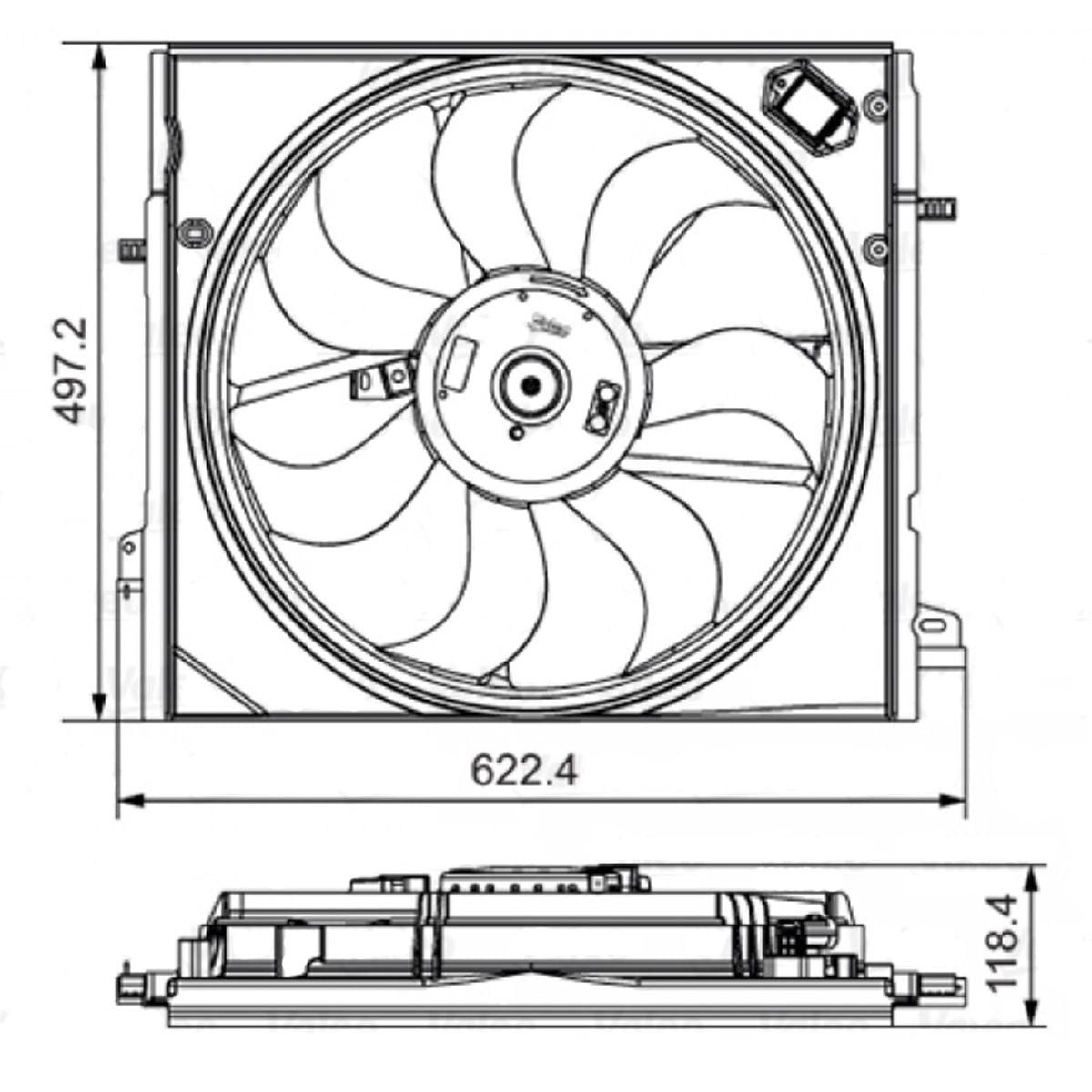Valeo Electric Fan Assembly 698582
