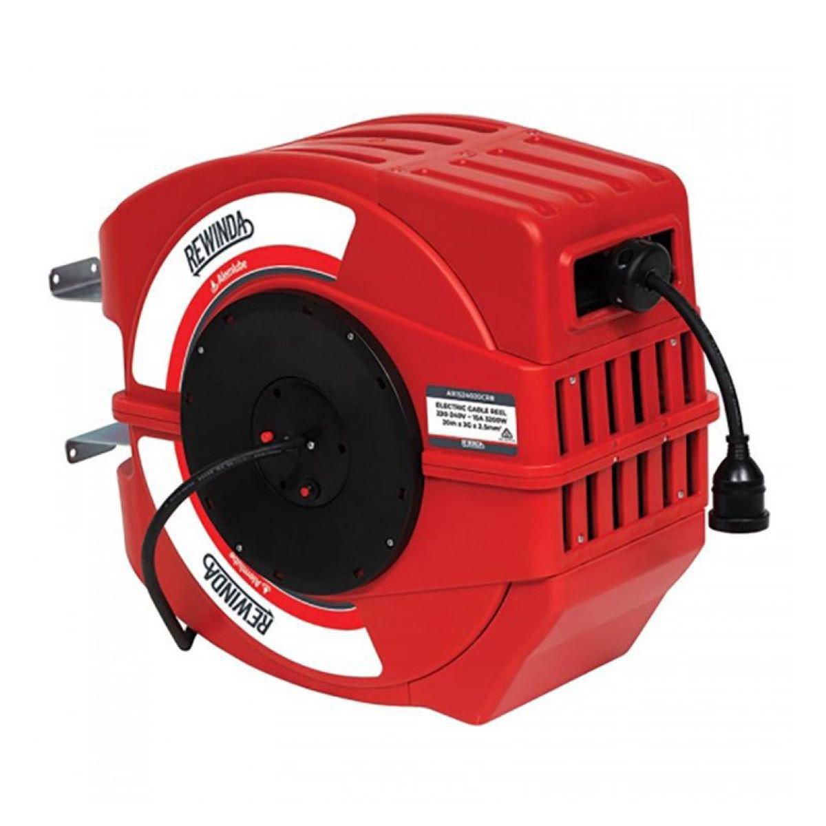 Alemlube Rewinda Series Cable reel red 15 AMP 240V 20m AR1524020CRR