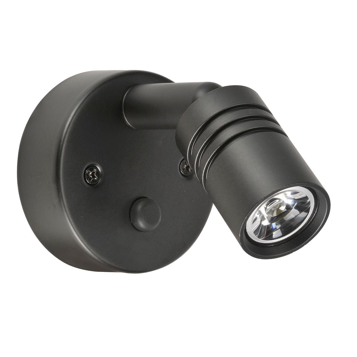 Narva 12 Volt Black Interior Lamp With Touch Switch And 2A Usb Socket 87477