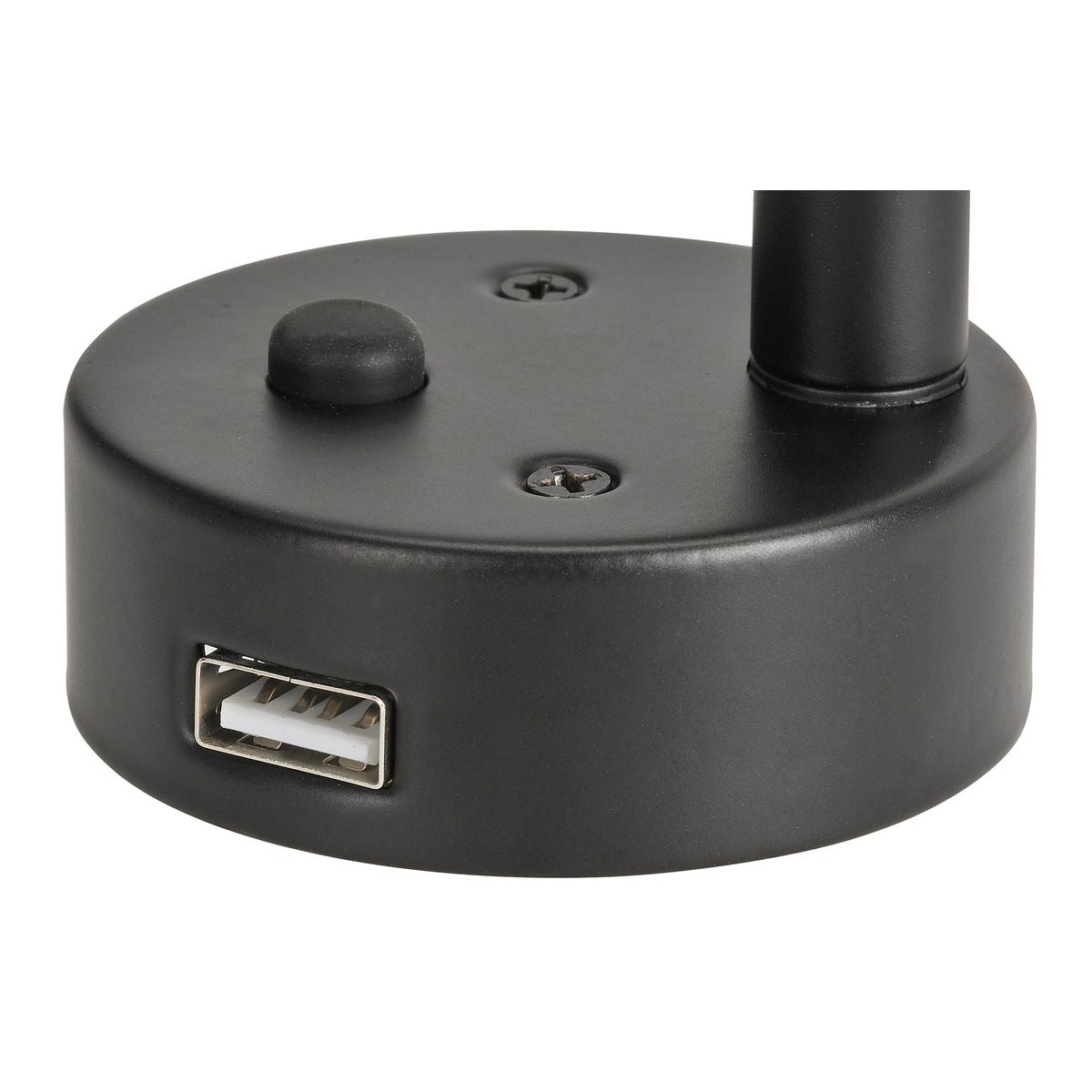 Narva 12 Volt Black Interior Lamp With Touch Switch And 2A Usb Socket 87477