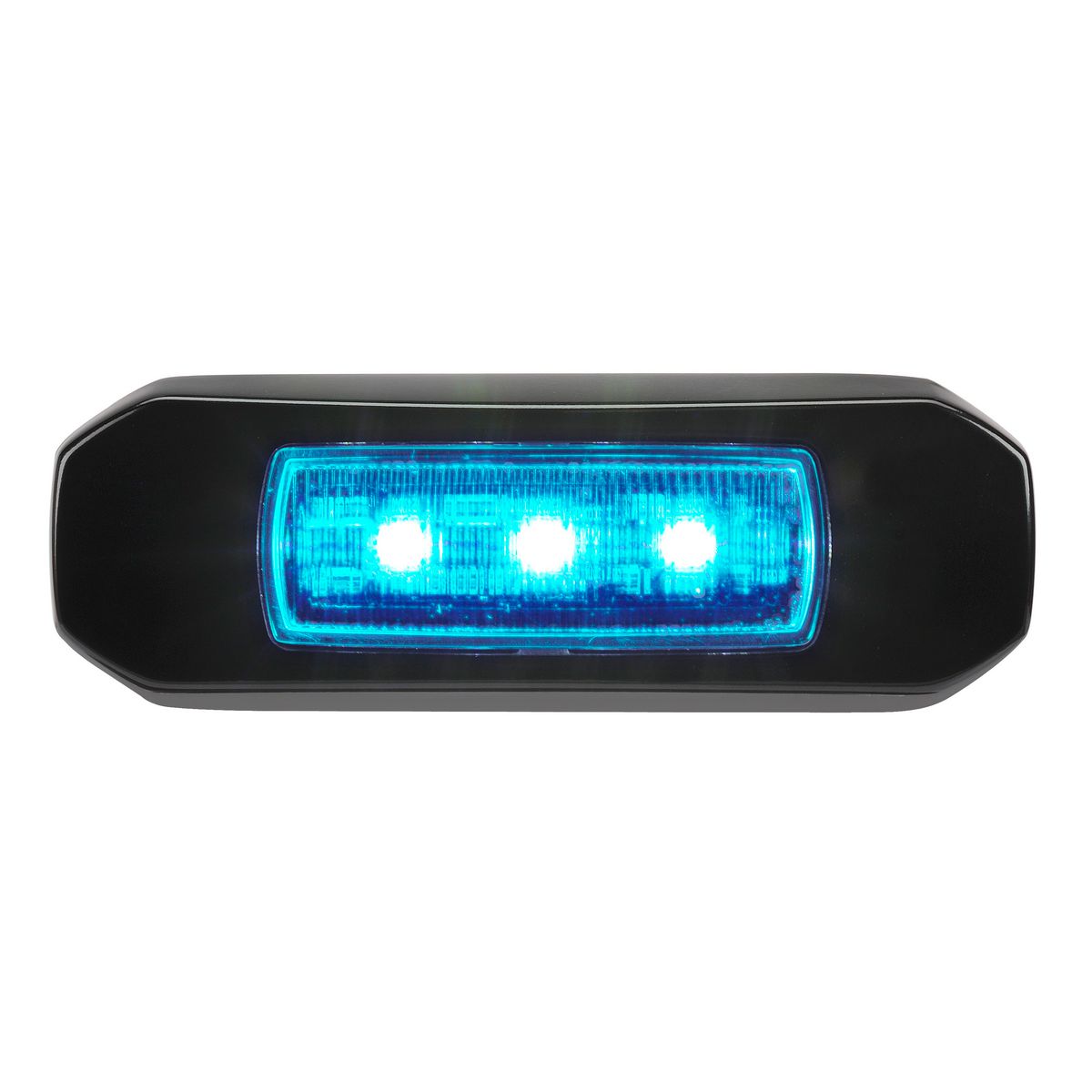 Narva 9-33 Volt Led Courtesy Lamp, Blue/White Output, Black Base 87607