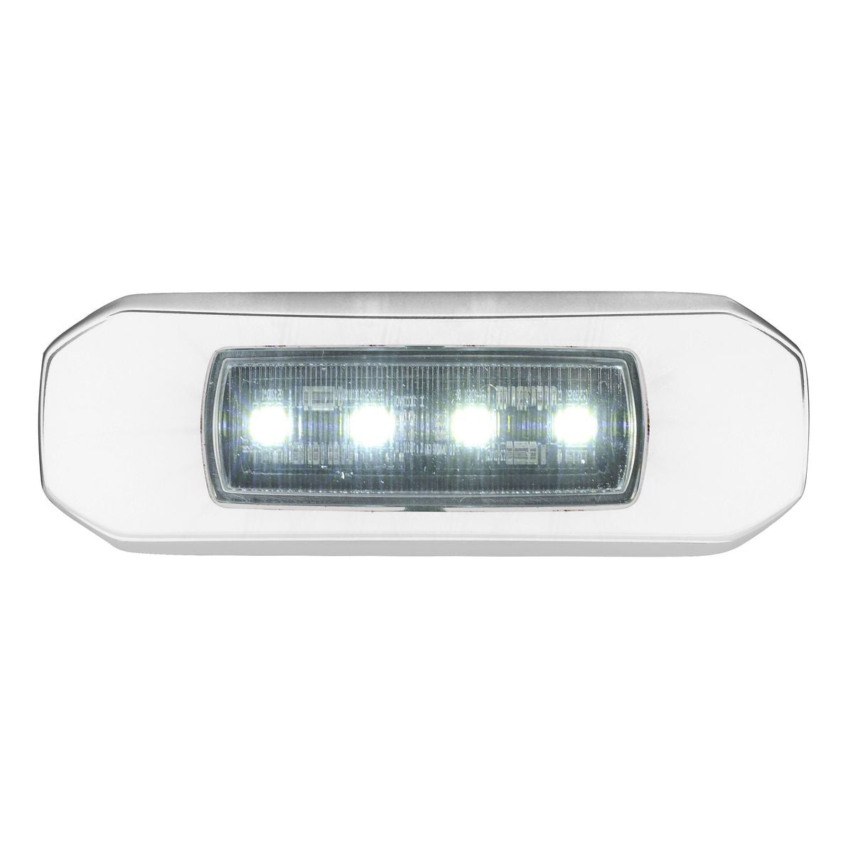 Narva 9-33 Volt Led Courtesy Lamp, Red/White Output, White Base 87603W