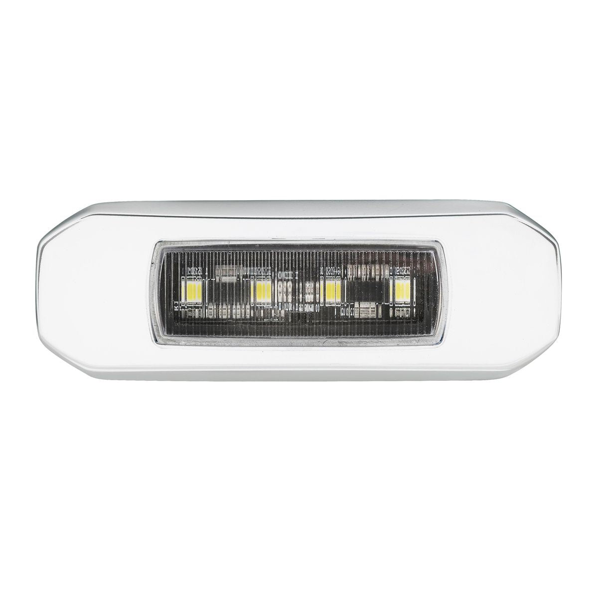 Narva 9-33 Volt Led Courtesy Lamp, Blue/White Output, White Base 87607W