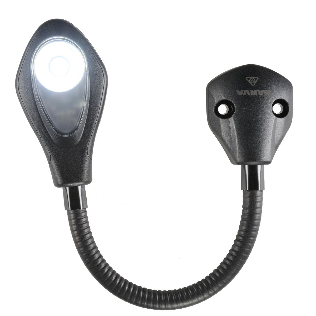 Narva 9-33 Volt Led Red/White Reading Lamp With 150Mm Flexible Arm And Fixed Mounting Bracket, Retail Pack 87687BL