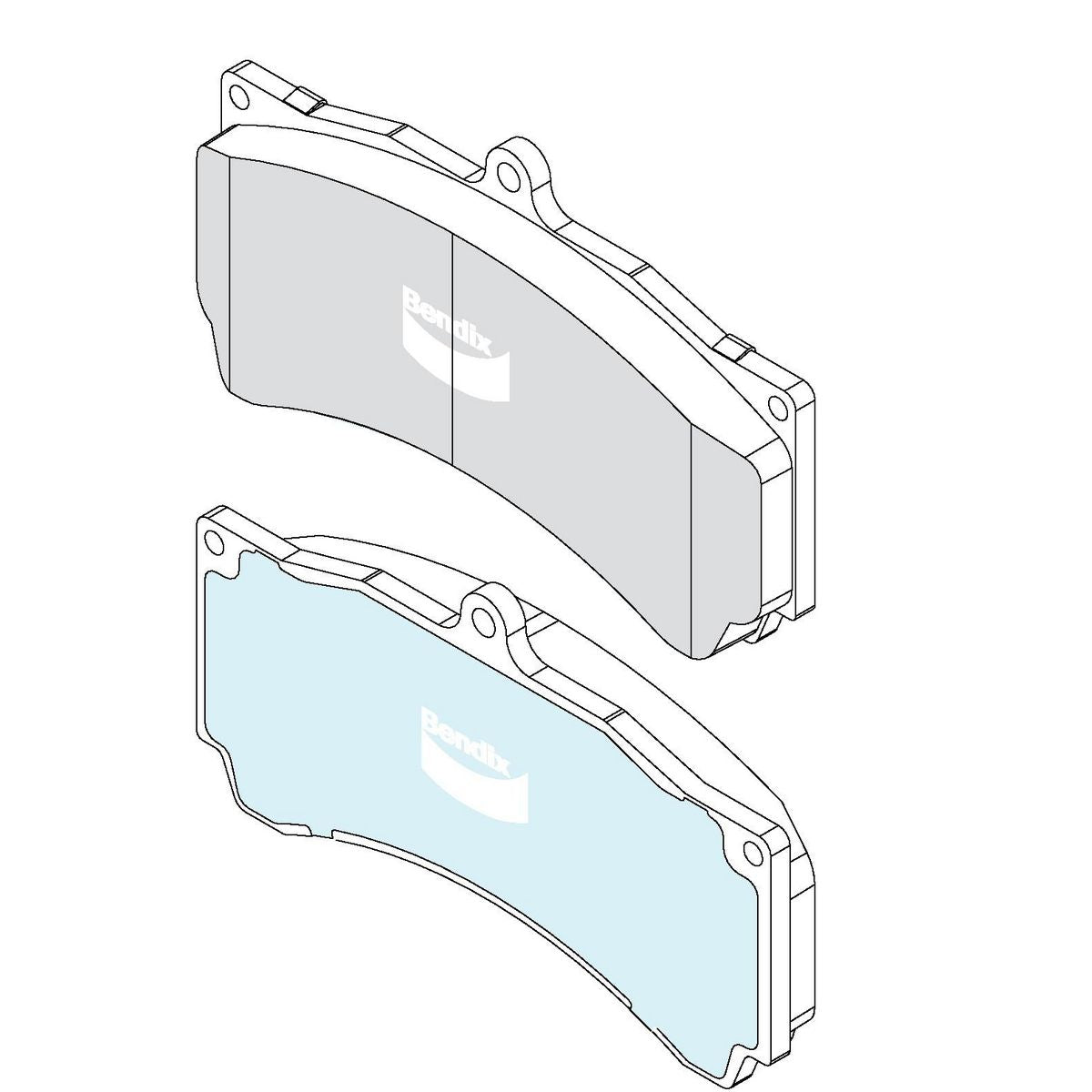 Bendix Heavy Duty Brake Pad Set DB2594 HD
