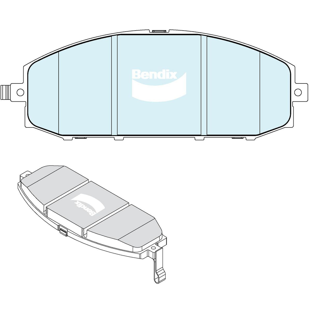Bendix 4WD Brake Pad Set DB2721 4WD