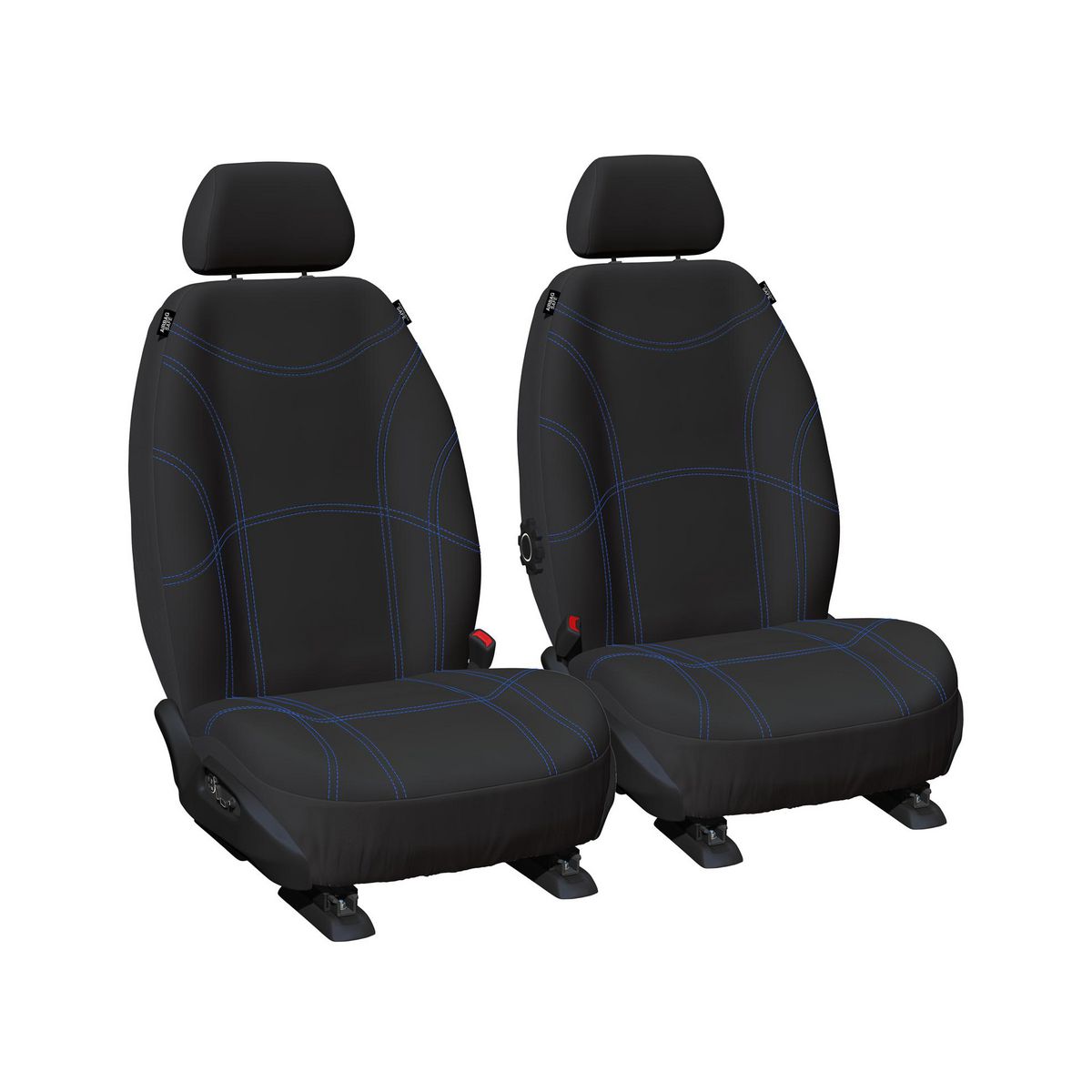 Sperling Tailored Fit 2nd Row Car Seat Cover Neoprene, Black/Blue Stitching Single RM5268GBL