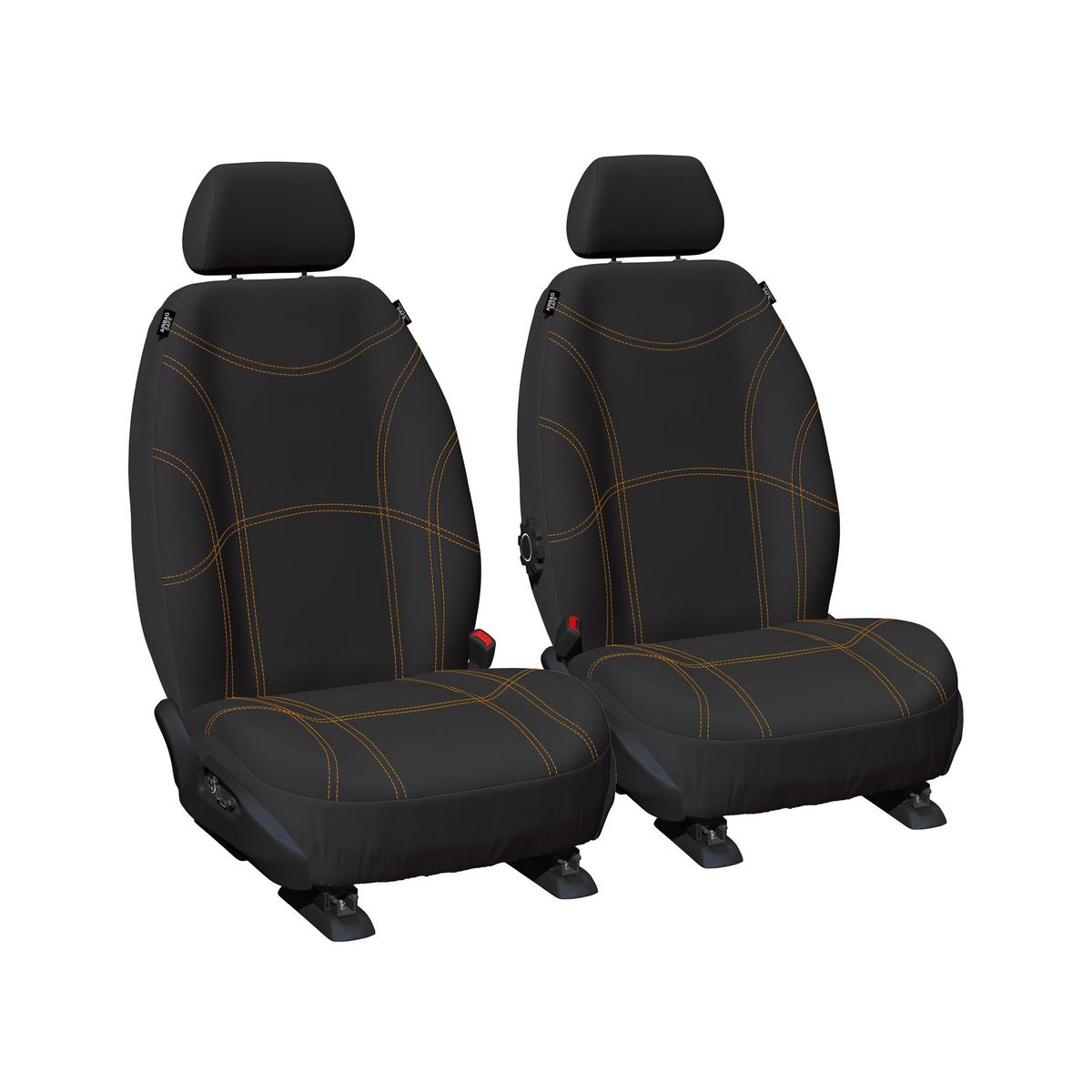 Sperling Getaway Neoprene Front Black - Orange Stitch Seat Covers Suits Everest, Ranger 2022 - Current RM1351GBO
