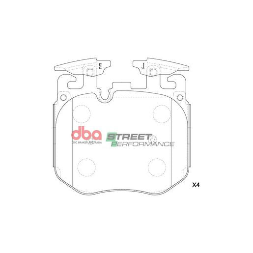 DBA Street Performance Brake Pad Set DB15108SP