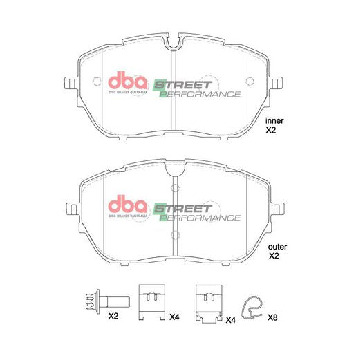 DBA Street Performance Brake Pad Set DB15192SP