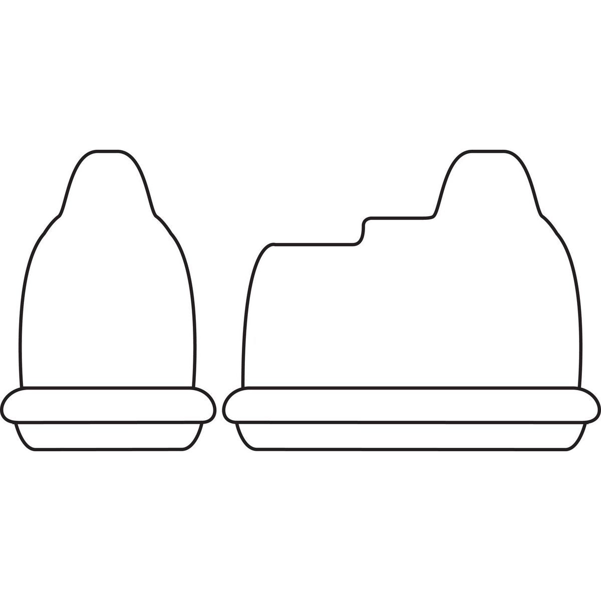 Sperling Tailored Fit Front Truck Seat Covers HD Canvas, Charcoal - Pair RM1283-CVC