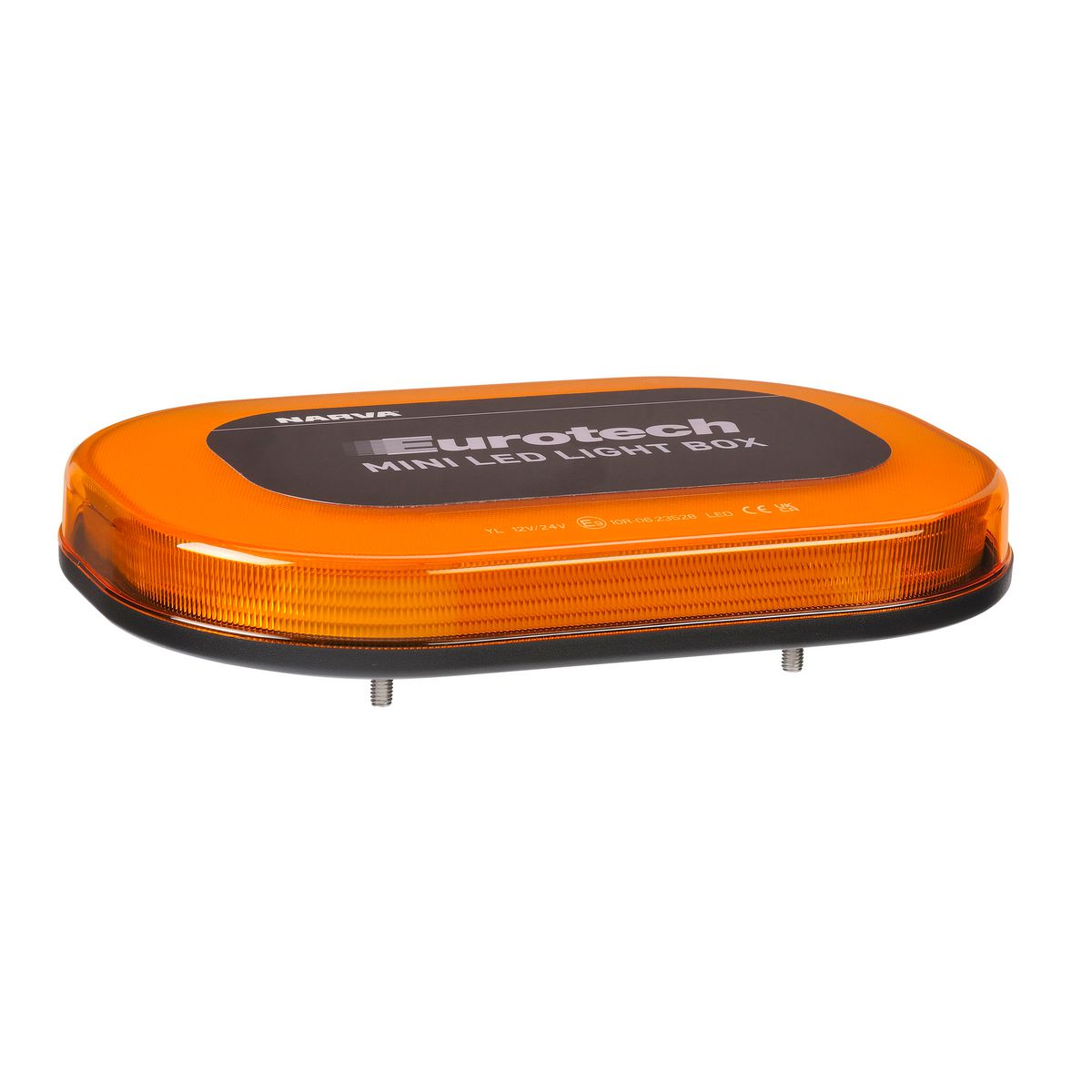 Narva Mini LED Light Box - Amber - Flange Base 85010A-1