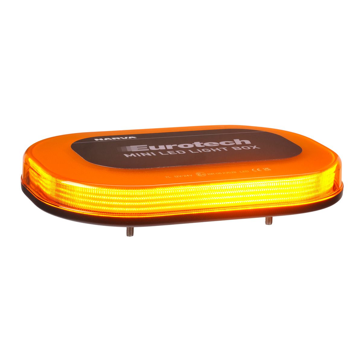 Narva Mini LED Light Box - Amber - Flange Base 85010A-1