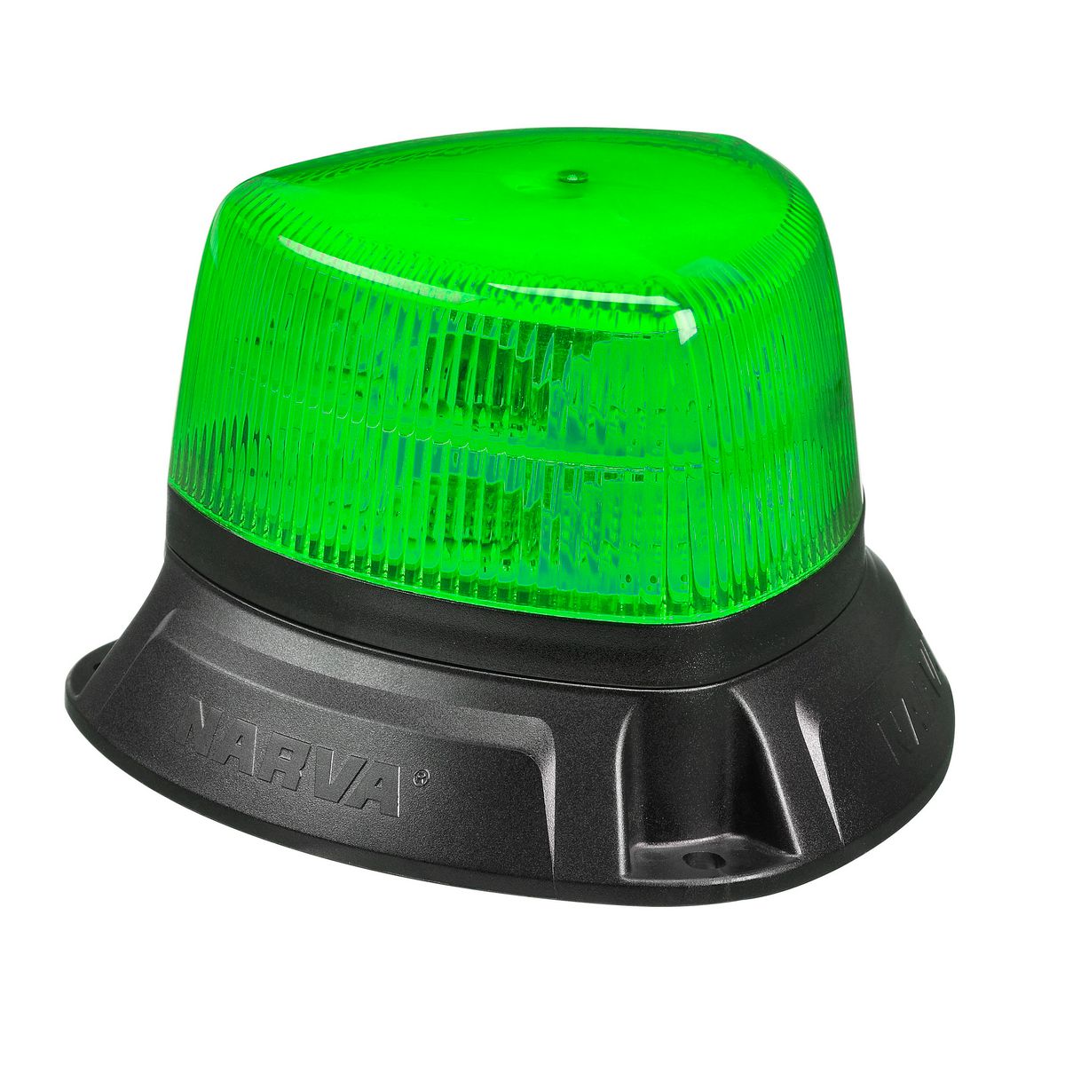 Narva 10-33 Volt 'Aerotech' Short LED Strobe Rotator - Green - Flange Base 85606G