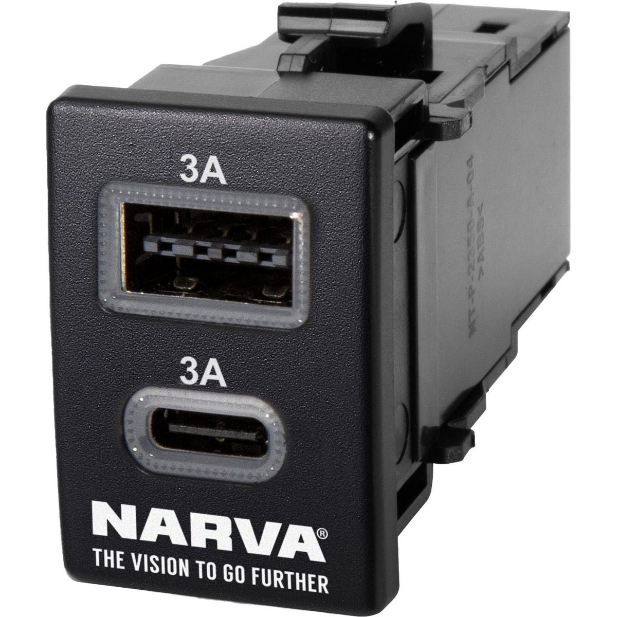 Narva OE Style USB A/USB C Socket Switch - Suits Isuzu, 22 X 33MM 63421BL