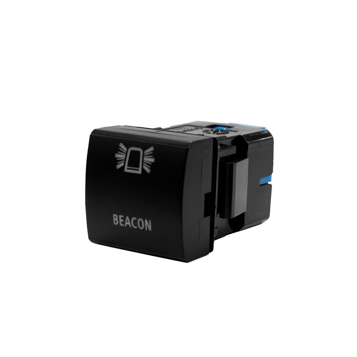 Narva OE Style Push Button Switch, Beacon Symbol, 12V, Blue Illumination Suits Toyota, 21 X 21MM 63416BL