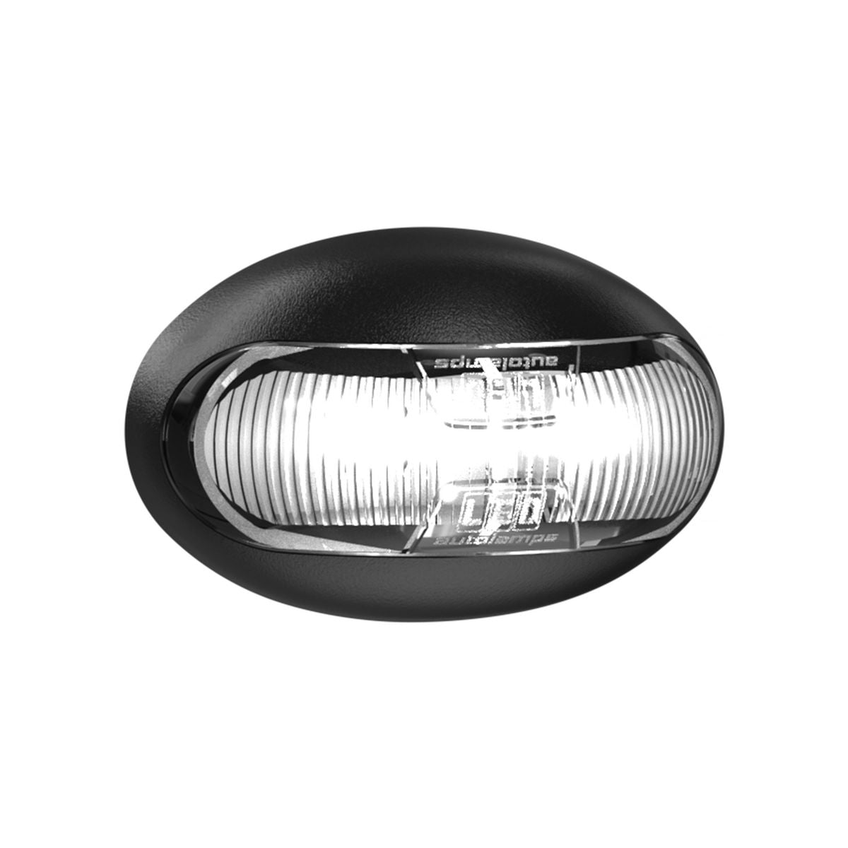 LED Autolamps 12/24 Volt  Front End Outline Marker Lamp, Black Bracket, 40cm cable 50WM
