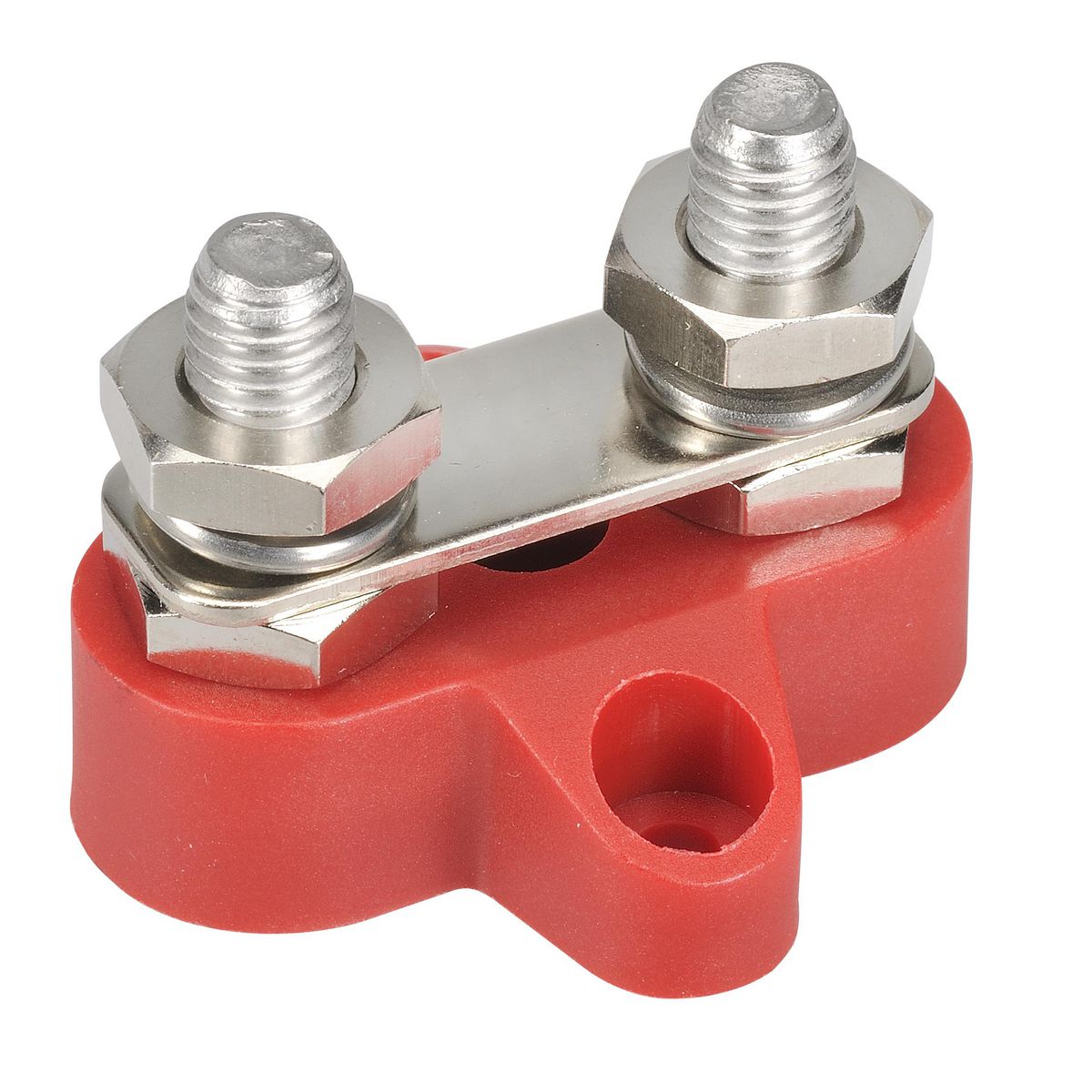 Narva Positive Dual Stud Bridged Distribution Post - M8 - Red 57016BL