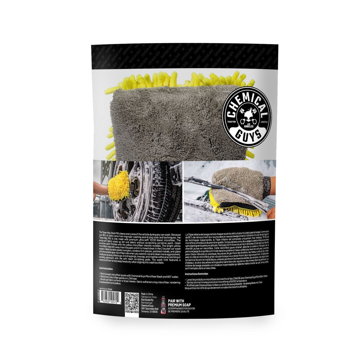 Chemical Guys 3-Way Premium Microfiber Wash Mitt MIC494
