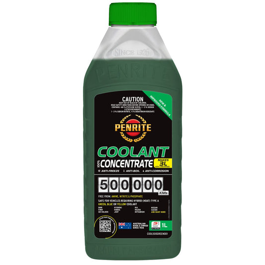 Penrite Oil 500,000 Kilometre Green Coolant Concentrate 1L COOL500GREEN001