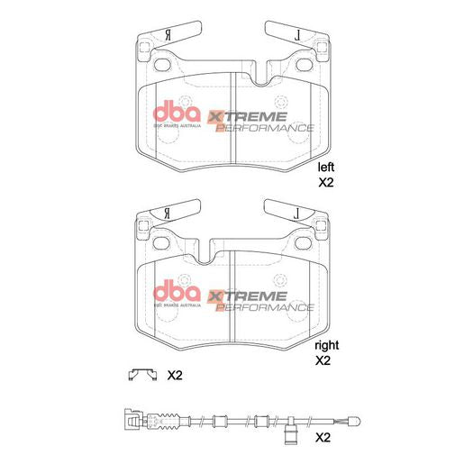 DBA Xtreme Performance Disc Pad DB8889XP