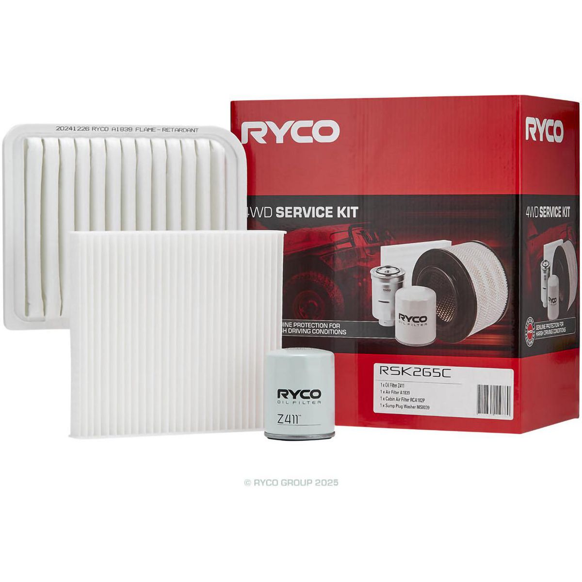 Ryco Passenger Vehicle Filter Service Kit RSK265C