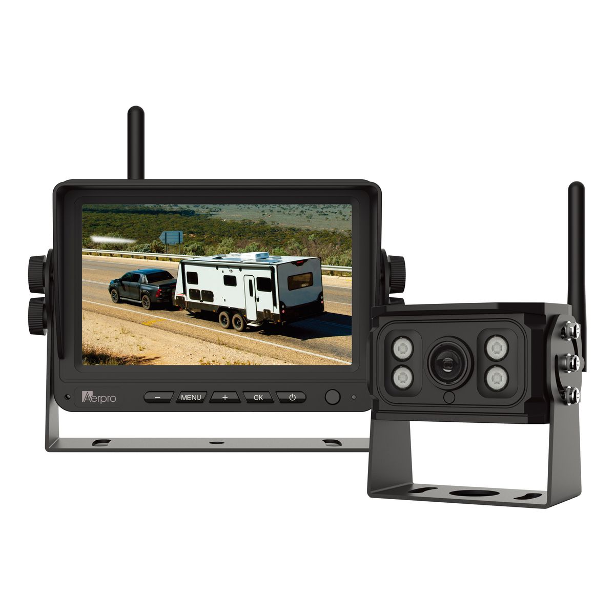 Aerpro 5In Wireless Heavy Duty Monitor 720P HD Camera Kit AVK5W1