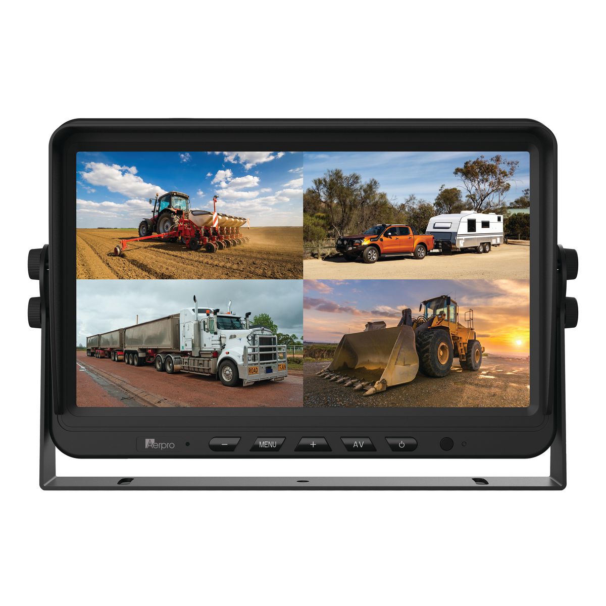 Aerpro 10In Heavy Duty AHD Quad View Monitor With Dvr AVM10Q
