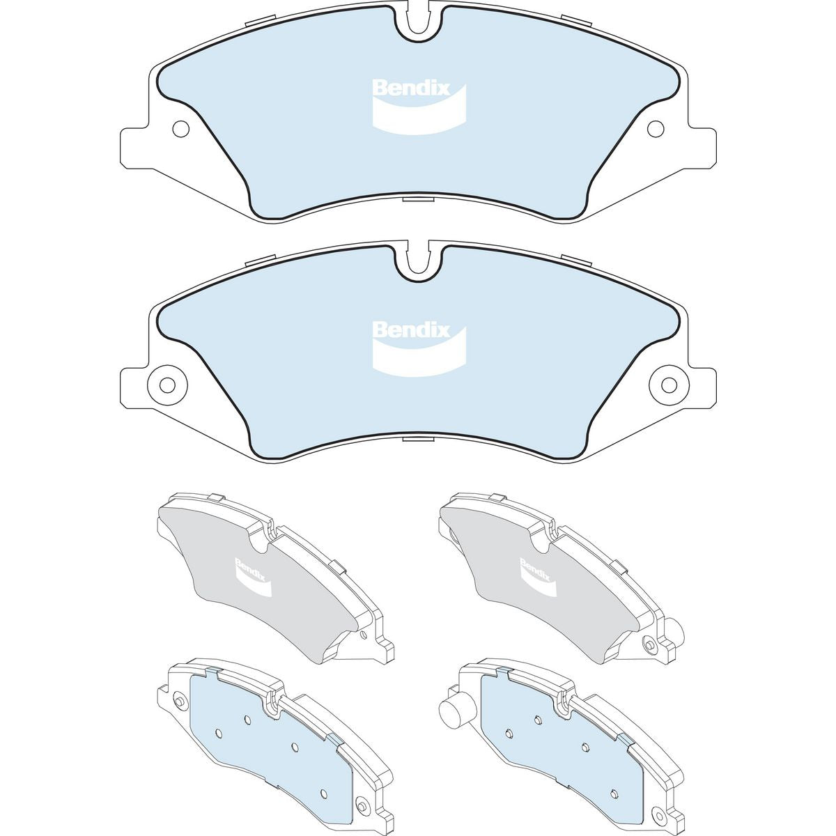 Bendix 4Wd Disc Pad Set DB2203 4WD