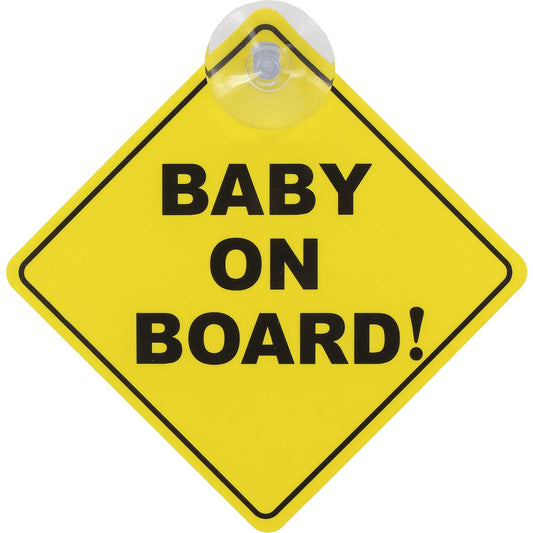 Journey Mate Baby On Board Sign With Suction Cup JMKBOB